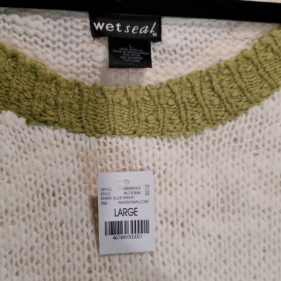 Wet Seal striped slub sweater size L NWT - Picture 4 of 7